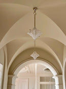 Axyaa Star Glass Chandelier - Nordic Modern Ceiling Light for Hallway, Bedroom, Dining Room