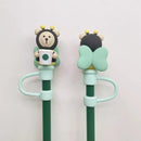 Axyaa Silicone Straw Cap: Dust Proof, Leak Proof, Cute Cover for 7-8mm Straws