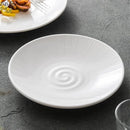 Axyaa Striped Ceramic Plates Set Mixed Usage Circular Tableware