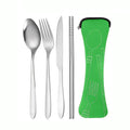 Axyaa Stainless Steel Cutlery Set - Knife, Fork, Spoon, Chopsticks