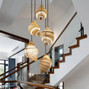 Axyaa Art Croissant LED Chandelier Pendant Lamp for Bedroom, Bar, and Bakery