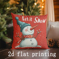 Christmas-themed Cartoon Pillow Covers for Sofa, Bedroom, Car by Axyaa