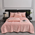 Axyaa Summer Quilt - Washed Silk Embroidered, Single Piece, All-Season, Cool & Light