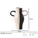 Axyaa Ceramic Double Ear Vase: Home Decor, Flower Arrangement, Hydroponic Display