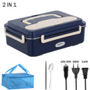 Axyaa Stainless Steel Electric Lunch Box Food Heater for Home & Car