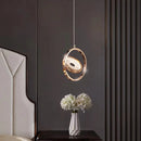 Axyaa Nordic Crystal Oval LED Chandelier for Living Room Home Decoration