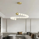 Axyaa Nordic Style Cream Pendant Light for Living Room & Bedroom