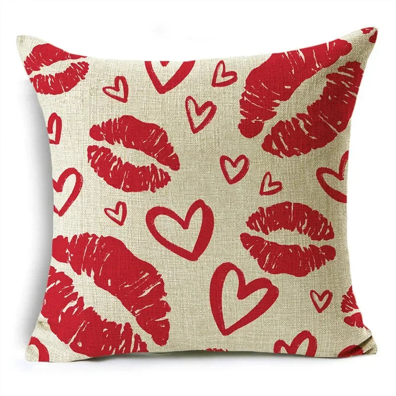 Red Love Aesthetic Romantic Pillowcase by Axyaa - Multiple Sizes