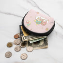 Axyaa Little Twin Stars Coin Purse Wallet for Girls - Fashionable Portable ID Card Storage Bag