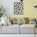 Geometric Embroidered Pillow Cover 45x45cm for Living Room by Axyaa
