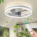 Axyaa Modern Smart Ceiling Fan Lamp with Remote Control LED Lighting