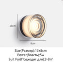 Axyaa Glass LED Wall Lamp Sconce for Home Decor and Indoor Lighting