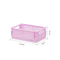 Axyaa Foldable Storage Crate: Portable Stackable Organizer Box for Makeup, Jewelry, and Toys