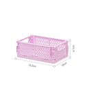 Axyaa Foldable Storage Crate: Portable Stackable Organizer Box for Makeup, Jewelry, and Toys
