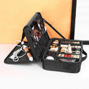 Axyaa Three-layer Waterproof Oxford Cosmetic Case for Makeup and Manicure Organization