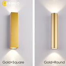 Axyaa Gold Stainless Steel Outdoor LED Wall Lamp IP67 Waterproof Sconce