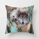 Axyaa Wildlife Wolf Decorative Pillow Sleeve for Home and Office Décor