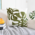 Tropical Plant Pattern 3D Cushion Cover 45x45cm for Living Room Sofa by Axyaa