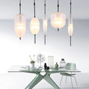 Axyaa Lake Blue Gradient Glass Pendant LED Chandelier for Home Decor