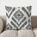 Axyaa Gray Leaf Pattern Decorative Pillow Cover for Sofa, Bedroom, Car