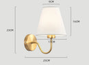 Axyaa Fabric Shade LED Wall Sconce for Home Decor