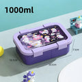 Axyaa Large Capacity Bento Box with Soup Bowl, Spoon - Children's School, Picnic Lunch Container