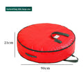 Axyaa Christmas Wreath Storage Bag: Round Waterproof Dustproof with Handles for Holiday Decorations