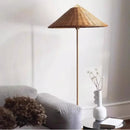 Axyaa Nordic Modern Bamboo Floor Lamp LED Standing Lamps Living Room Decor