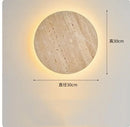 Axyaa Stone Clock Wall Lamp: Stylish Lighting for Home Decor