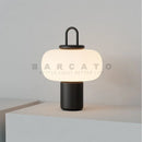 Axyaa Mushroom Table Lamp for Bedroom & Living Room, Nordic Design, Black & White, G9 Bulb