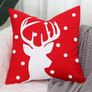 Axyaa Embroidered Snowflakes Christmas Cushion Cover