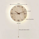 Axyaa Vintage Yellow Travertine LED Wall Lights with Pull Chain Switch