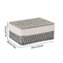 Axyaa Large Woven Storage Basket Home Organizer Wardrobe Closet Clothes Box
