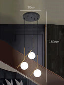 Axyaa Modern Simple Indoor LED Chandelier Ceiling Lamp for Living Room
