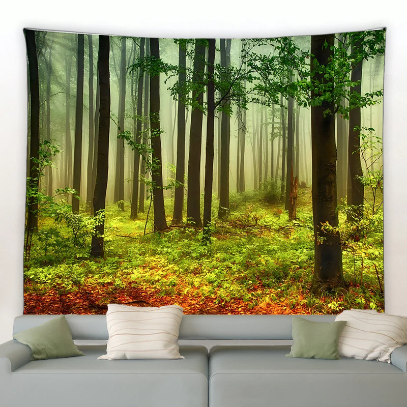 Axyaa Wild Animal Tapestry Nature Landscape Wall Hanging for Home Decor