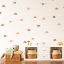 Boho Half Sun Wall Decals - Axyaa Self-adhesive Waterproof Wall Sticker for Kids Bedroom