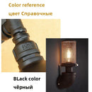 Axyaa Iron Water Pipe Wall Lamp for Restaurant Bar Cafe Club Lighting