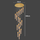 Axyaa Crystal Chandelier Stair Pendant Lamp Living Room Lighting Home Decor