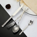 Axyaa Stainless Steel Tableware Set - Knife, Fork, Spoon, Teaspoon