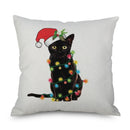 Axyaa Owl Linen Pillowcase 45x45cm Decorative Cushion Cover Sofa Throw Pillows Case