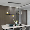 Axyaa Nordic LED Chandelier: Minimalist Design for Modern Spaces.