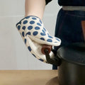 Axyaa Japanese Polka Dot Oven Gloves - Heat-Resistant & Stylish Kitchen Tools