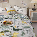 Axyaa Dinosaur World Summer Quilt - Soft Skin-Friendly and Cooling Multi-Purpose Thin Quilt