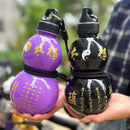 Axyaa Retro Water Gourd Plastic Bottle - Large Capacity, Portable for Sports, Outdoor, Travel