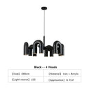 Axyaa Nordic LED U-shaped Chandelier for Stylish Home Decor