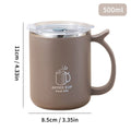 Axyaa Double Wall Stainless Steel Insulated Milk Coffee Cup - Leak-proof & Portable