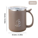 Axyaa Double Wall Insulated Stainless Steel Coffee Mug with Handle