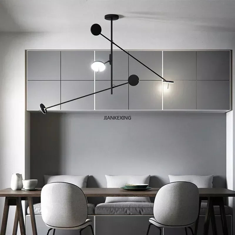 Axyaa Black Pendant Chandelier for Modern House Decor, Restaurant & Coffee Tables