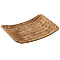 Axyaa Handwoven Rattan Ellipse Serving Basket Plate - Food Storage & Display