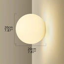 Axyaa Glass Ball LED Wall Lamp: Modern Bedroom Living Room Decor Minimalist Sconce